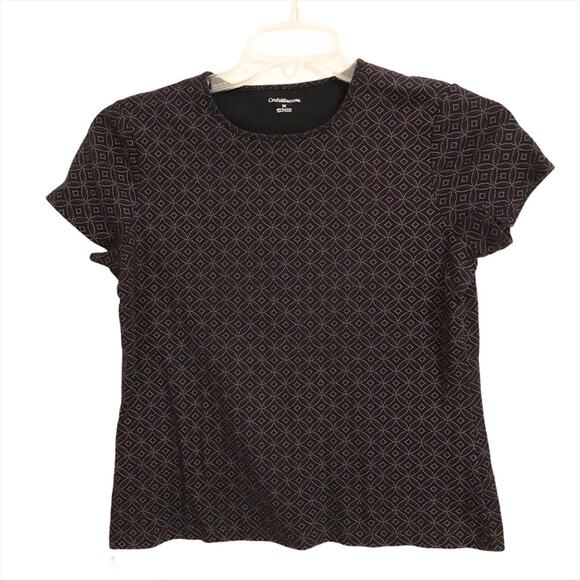 Croft & Barrow Knit Top with Geometric Design - Picture 1 of 8